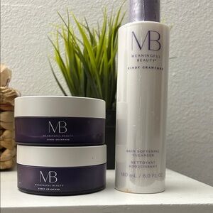 Meaningful Beauty skincare revive & brighten eye masque set of 2 and cleanser